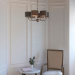 Highclere 6lt Pendant Polished Chrome & Charcoal Shades - Image 3