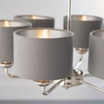 Highclere 6lt Pendant Polished Chrome & Charcoal Shades - Image 6