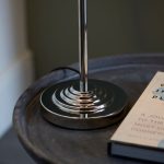 Highclere 3lt Table Polished Chrome & Charcoal Shade - Image 8