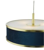 Alvaro 3lt Pendant Brushed Brass With Blue Shade - Image 4