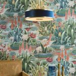 Alvaro 3lt Pendant Brushed Brass With Blue Shade - Image 6