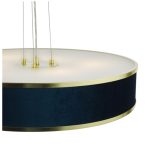 Alvaro 6lt Pendant Brushed Brass With Blue Shade - Image 3