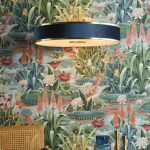 Alvaro 6lt Pendant Brushed Brass With Blue Shade - Image 6