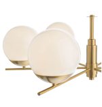 Bombazine 6lt Pendant Natural Brass & Opal Glass - Image 4