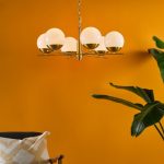 Bombazine 6lt Pendant Natural Brass & Opal Glass - Image 6