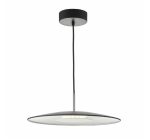 Enoch Pendant Matt Black & Stainless Steel