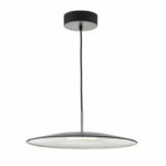 Enoch Pendant Matt Black & Stainless Steel