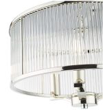 Evelyn 3lt Pendant Polished Nickel Glass - Image 2