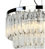 Fame 5lt Pendant Polished Chrome Glass - Image 2