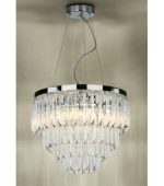 Fame 5lt Pendant Polished Chrome Glass - Image 5