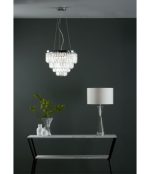 Fame 5lt Pendant Polished Chrome Glass - Image 7