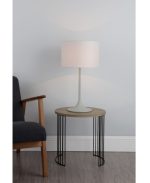 Funchal Table Lamp Grey With Shade - Image 2