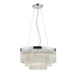 Giovana 5lt Pendant Polished Chrome Clear Glass