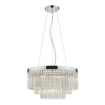 Giovana 5lt Pendant Polished Chrome Clear Glass