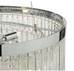 Giovana 5lt Pendant Polished Chrome Clear Glass - Image 4