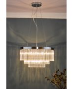 Giovana 5lt Pendant Polished Chrome Clear Glass - Image 7