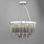 Giovana 5lt Pendant Polished Chrome & Smoked Glass - Image 4