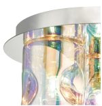 Inter 3lt Flush Pol Chrome & Iridised Glass - Image 3