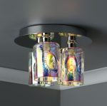 Inter 3lt Flush Pol Chrome & Iridised Glass - Image 6
