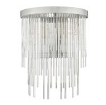 Isla 2lt Wall Light Polished Chrome & Clear Glass - Image 2
