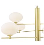 Jasper 6lt Pendant Satin Gold & Opal Glass - Image 2