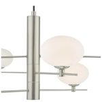 Jasper 6lt Pendant Satin Nickel & Opal Glass - Image 2