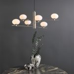 Jasper 6lt Pendant Satin Nickel & Opal Glass - Image 6