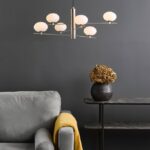 Jasper 6lt Pendant Satin Nickel & Opal Glass - Image 7