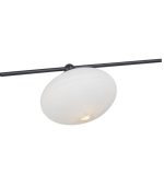 Jasper 3lt Semi Flush Matt Black Opal glass - Image 3