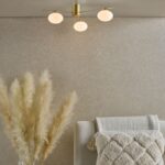 Jasper 3lt Semi-Flush Satin Gold & Opal Glass - Image 5