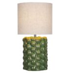 Jayden Table Lamp Green Reactive Glaze With Shade
