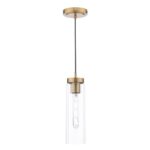 Jodelle Pendant Polished Bronze & Glass