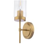 Jodelle Wall Light Polished Bronze & Glass - Image 2