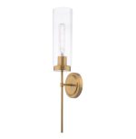 Jodelle Wall Light Polished Bronze & Glass