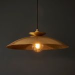 Brass Hammered Disc Pendant - Image 2