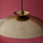 Brass Hammered Disc Pendant - Image 5