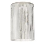 Easy Fit Cylinder Ribbed Glass Shade