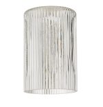 Easy Fit Cylinder Ribbed Glass Shade