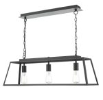 Claudia 3lt Bar Pendant Matt Black - Image 4
