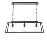 Claudia 3lt Bar Pendant Matt Black
