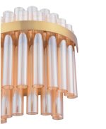 Imani 2lt Wall Light Natural Brass & Champagne Glass - Image 3