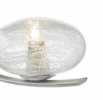 Leighton Wall Light Satin Chrome & Sugar Cane Glass - Image 2