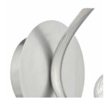 Leighton Wall Light Satin Chrome & Sugar Cane Glass - Image 3
