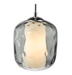 Majella Pendant Polished Chrome & Smoked Glass - Image 2