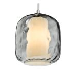 Majella Pendant Polished Chrome & Smoked Glass - Image 3