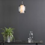 Majella Pendant Polished Chrome & Smoked Glass - Image 6
