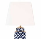 Mystic Table Lamp Blue & White (Base Only) - Image 3