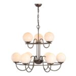 Nebula 9lt Pendant Antique Brass