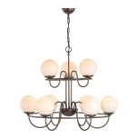 Nebula 9lt Pendant Antique Brass