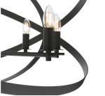 Nitya 8lt Pendant Matt Black - Image 3